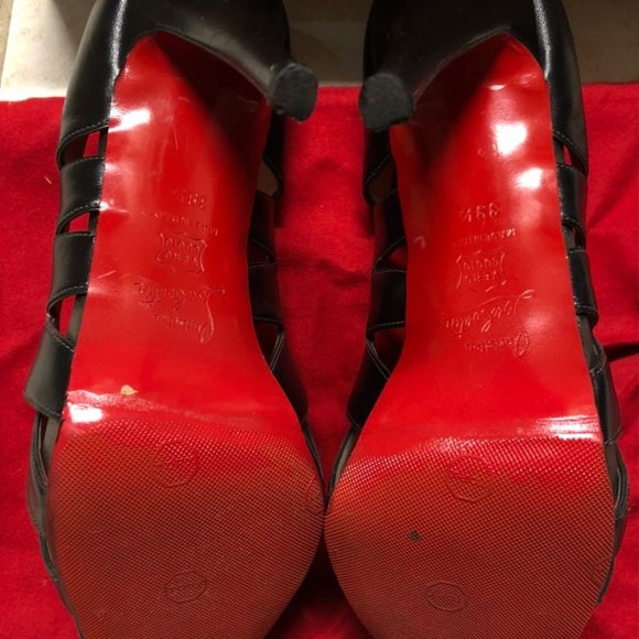 Christian Louboutin Lady Peep shoes, Black size 39.5 - Picture 4 of 5